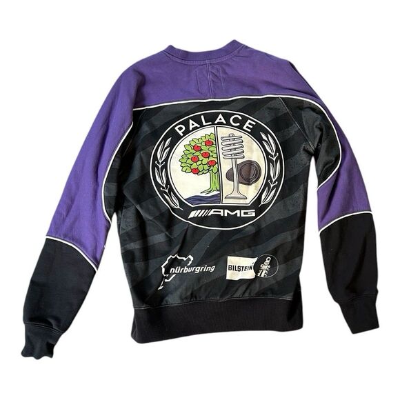 Palace x AMG Technical Crew Sweatshirt | Black | Small | SS21 | Mercedes Benz - Picture 6 of 10
